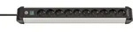 Brennenstuhl 1391030000 Steckdosenleiste mit Schalter Silber, Schwarz Schutzkontakt 1