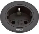 EVOline 159280000900 Einbau-Steckdosenleiste 1fach Schwarz 1St.