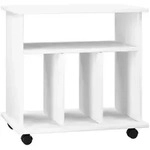 Holz Beistelltisch Couchtisch Rollen Tabina