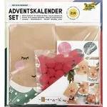 Folia Adventskalender Set RED NOSE REINDEER, 216-teilig