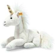 Steiff 067679 - Unica Schlenker-Einhorn, liegend, wei&szlig;, Pl&uuml;sch, 27 cm