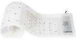 LogiLink ID0018A USB Tastatur Deutsch, QWERTZ Wei&szlig; Faltbar, Spritzwassergesch&uuml;tzt,