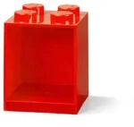 LEGO&reg; B&uuml;cherregal 4 Noppen Rot