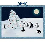 Wand-Adventskalender &ndash; Pinguin-Weihnacht