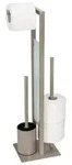 Stand WC-Garnitur Mod. Rivalta Taupe, Platte aus Sicherheitsglas