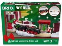 BRIO World - Batterie-Dampflok Weihnachts-Set