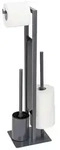 Stand WC-Garnitur Mod. Rivalta Grau, Platte aus Sicherheitsglas
