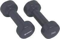 VINYL HANTEL Set, 2x 2,0kg (grey), in 4C-Box,