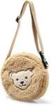 Steiff 600159 - Teddy Fleece Umh&auml;ngetasche, mit Quietsche, beige, 17cm