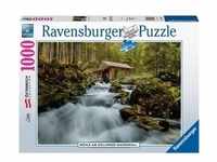 Puzzle Ravensburger Mühle am Gollinger Wasserfall 1000 Teile, Spielwaren