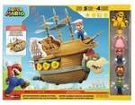 Nintendo Super Mario Deluxe Spielset - Bowser&acute;Schiff - inkl. 5 Figuren 6,5 cm & 4