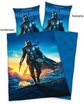 Star Wars 4477613050 - The Mandalorian Bettw&auml;sche, 80x80 cm + 135x200 cm, 100%