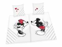 Herding 4478480250 - Disney Mickey & Minnie Mouse Partnerbettwäsche,