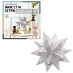 folia Bastelset Bascetta Stern Ornament &Oslash;20cm 115g/m2 wei&szlig;/kupfer 15x15cm 32 Blatt