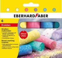 Eberhard Faber 526504 - Stra&szlig;enmalkreiden Glitzer, 6er Set