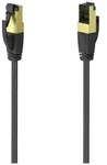 Hama 00200691 RJ45 Patchkabel CAT 8 S/FTP 0.5m Schwarz vergoldete Steckkontakte 1St.