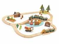 Tender leaf Toys - Eisenbahn Wald mit Zubehör