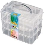 Hama 6750 - Sortierbox f&uuml;r B&uuml;gelperlen und Zubeh&ouml;r, gro&szlig;, 19x15x24cm
