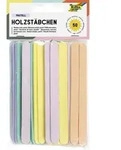 Folia Holzst&auml;bchen PASTELL, 114x10x2mm, 50 St&uuml;ck