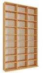 Holz CD DVD Standregal B&uuml;cherregal Regal Megosa XL