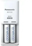 Panasonic Compact BQ-CC50 +2x eneloop AA Rundzellen-Ladeger&auml;t NiMH Micro (AAA),