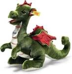 Steiff 067198 - Drache Rocky, gr&uuml;n/mehrfarbig, 32 cm
