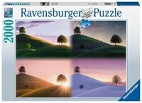 Erwachsenenpuzzle 2000 Teile - Stimmungsvolle B&auml;ume und Berge