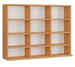 Holz CD DVD Standregal B&uuml;cherregal Regal Megosa L