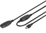 Digitus USB-Kabel USB 3.2 Gen1 USB-A Stecker, USB-A Buchse 10.00 m Schwarz Geschirmt,