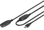 Digitus USB-Kabel USB 3.2 Gen1 USB-A Stecker, USB-A Buchse 15.00 m Schwarz Geschirmt,