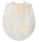 Premium WC-Sitz Mod. Agate mit Relief, aus antibakteriellem Duroplast