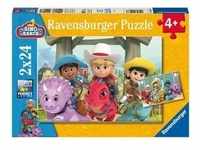 Puzzle Ravensburger Dino Ranch Freundschaft 2 X 24 Teile, Spielwaren
