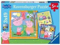 Puzzle Ravensburger Peppas Familie und Freunde 3 X 49 Teile