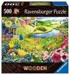 WOODEN Puzzle - Wilder Garten - Holzpuzzle f&uuml;r Erwachsene mit 500 Teilen