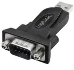 LogiLink Seriell Adapter [1x USB 2.0 Stecker A - 1x RS232-Stecker] Schwarz