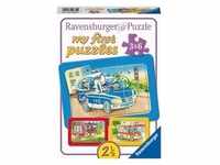 Puzzle Ravensburger MfP Tiere im Einsatz 3 X 6 Teile, Spielwaren