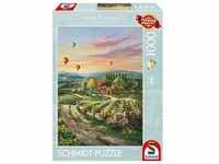 Schmidt Spiele Schmidt 57366 - Thomas Kinkade, Peaceful Valley Vineyard, Puzzle, 1000