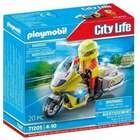 PLAYMOBIL&reg; City Life 71205 Notarzt-Motorrad mit Blinklicht