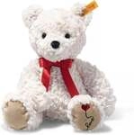 Steiff 113833 - Soft Cuddly Friends, Teddyb&auml;r Jimmy Love, wei&szlig;, 30cm