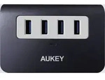 Aukey 4260397844588 USB-Hub 4 Port USB-A USB 3.2 Gen1 5 GBit/s Grau-Wei&szlig; CB-H5
