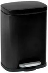 Treteimer Mod. Leno, Schwarz 5 L, Easy-Close Absenkautomatik