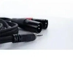 Cordial EY 1 WMM XLR Y-Adapter [1x Klinkenstecker 3.5mm - 2x XLR-Stecker 3 polig]