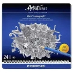 STAEDTLER Mars Schreib- und Zeichbedarf Mars Lumograph 100 Zeichenbleistift, 24er Set
