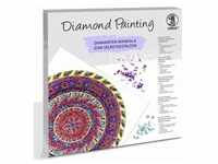 URSUS Erwachsenen Bastelsets Diamond Painting Diamanten Mandala, gelb/lila/pink (Set