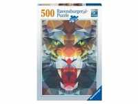 Puzzle Ravensburger Löwe aus Polygonen 500 Teile