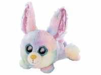 NICI - Glubschis Cute Edition - Glubschis liegend Hase Rainbow Candy 15cm, Spielwaren