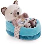 NICI - Sleeping Pets - K&auml;tzchen Siamkatze 12cm im K&ouml;rbchen