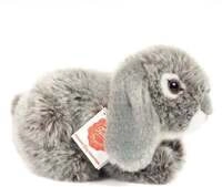 Teddy Hermann 93728 - Hase, Widder-Kaninchen grau, 18 cm, liegend, Pl&uuml;schtier