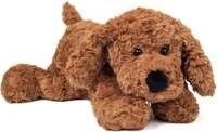 Teddy Hermann 91974 - Schlenkerhund braun, Hund-Pl&uuml;schtier, 28 cm