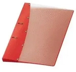VELOFLEX Ringbuch 2 Ringe Diamond rot DIN A4 R&uuml;ckenbreite 3cm